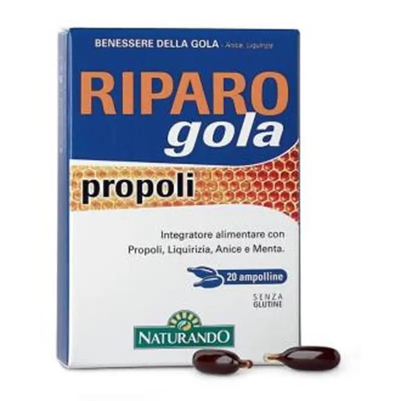 Naturando Riparo Gola Propoli 20 Pearls.