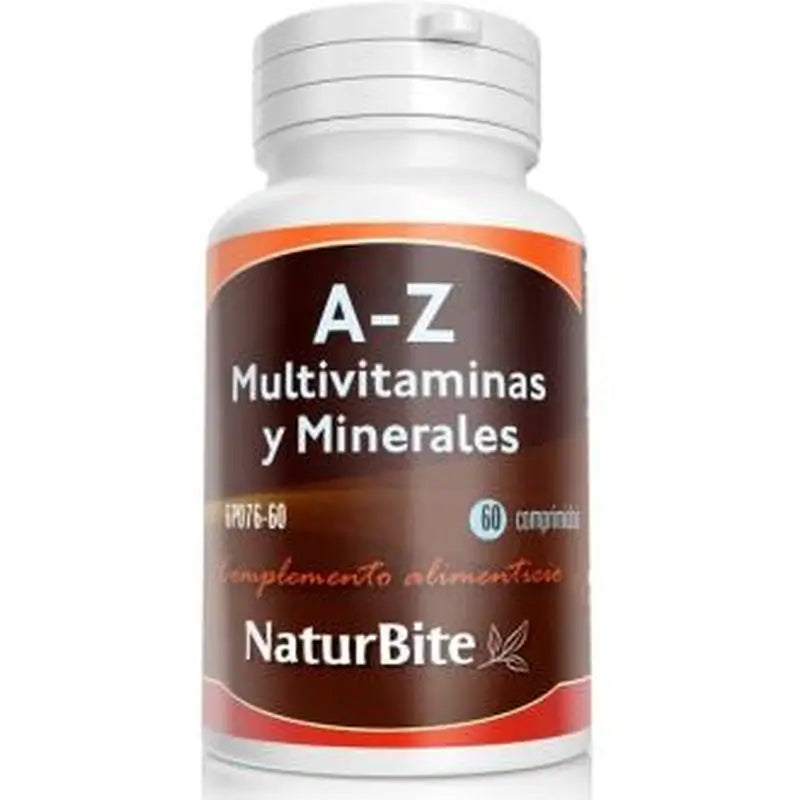 Naturbite A-Z Multivitamins & Minerals 60 Tablets