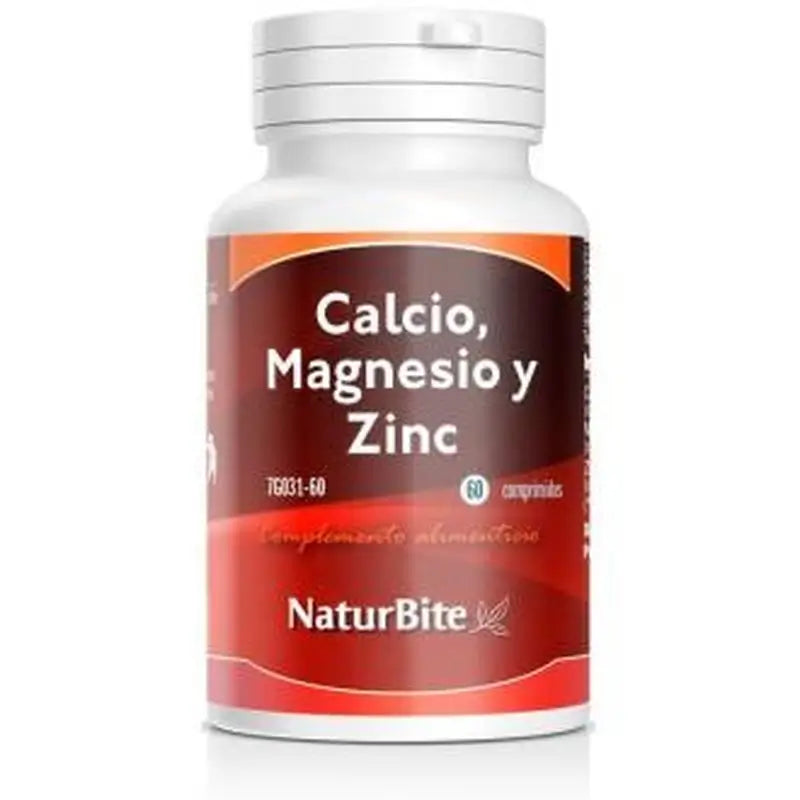 Naturbite Calcium Magnesium And Zinc 1450Mg. 60 Tablets