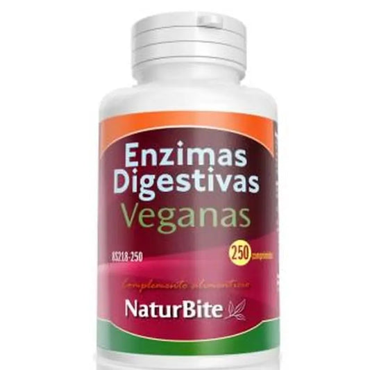 Naturbite Vegan Digestive Enzymes 250 Tablets