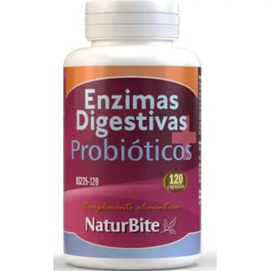 Naturbite Digestive Enzymes+Probiotics 120 Capsules