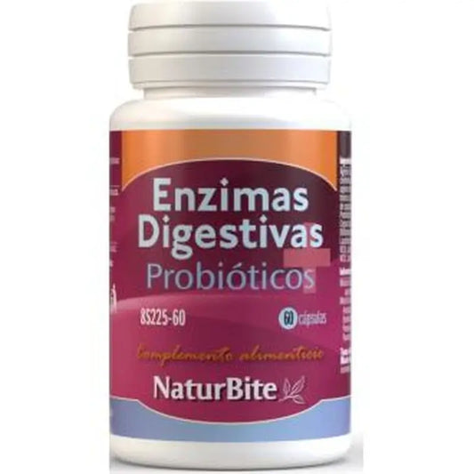 Naturbite Digestive Enzymes+Probiotics 60 Capsules
