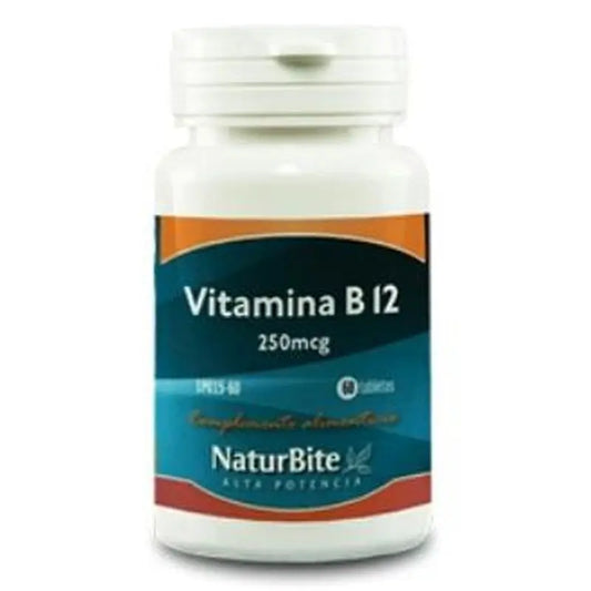 Naturbite Vitamin B12 250Mcg. 60 Tablets