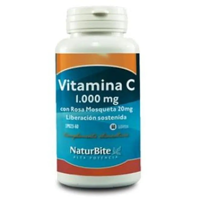 Naturbite Vitamin C 1000Mg. with Rosehip 20Mg. 60 Tablets