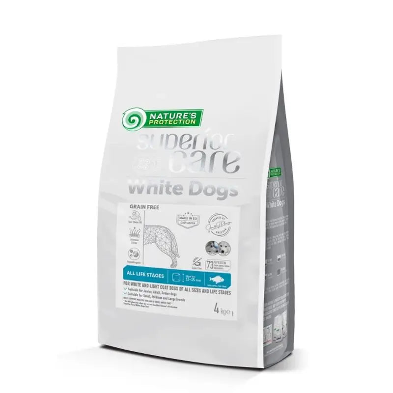 Natures P White Dog Adult White Fish Grainfree 4Kg