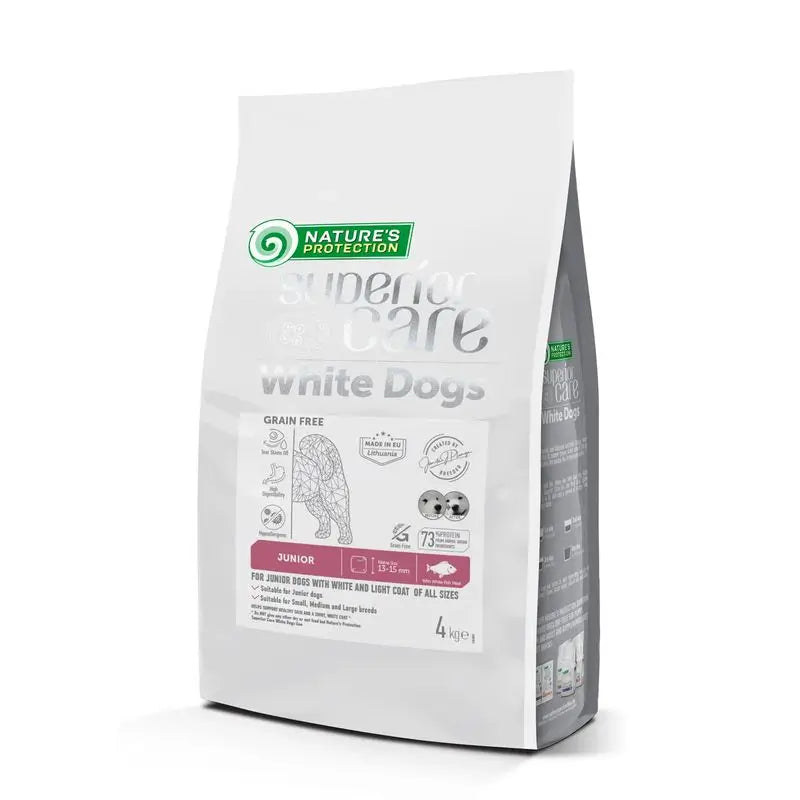 Natures P White Dog Junior White Fish Grainfree 4Kg