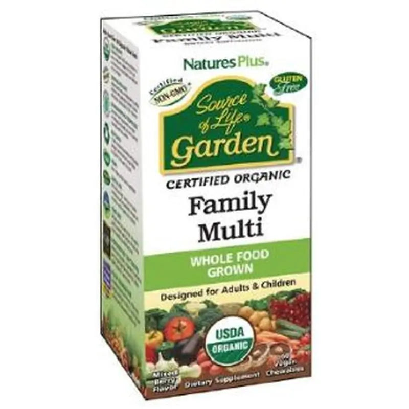 Natures Plus Garden Source Of Life Family Multi, 60 Chewable Tablets