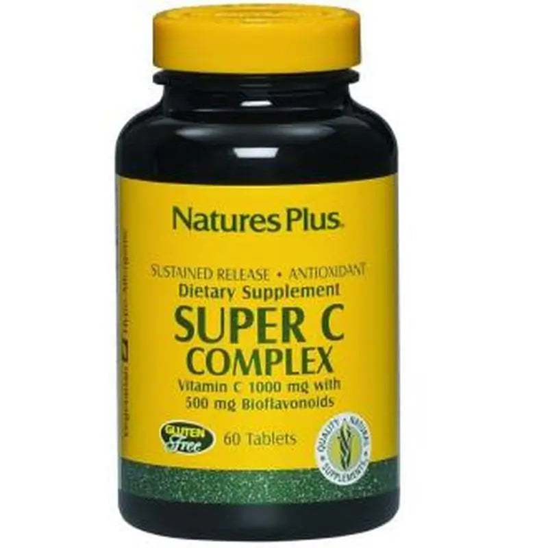 Natures Plus Super C Complex+Bioflavonoids(Delayed Action)60Co