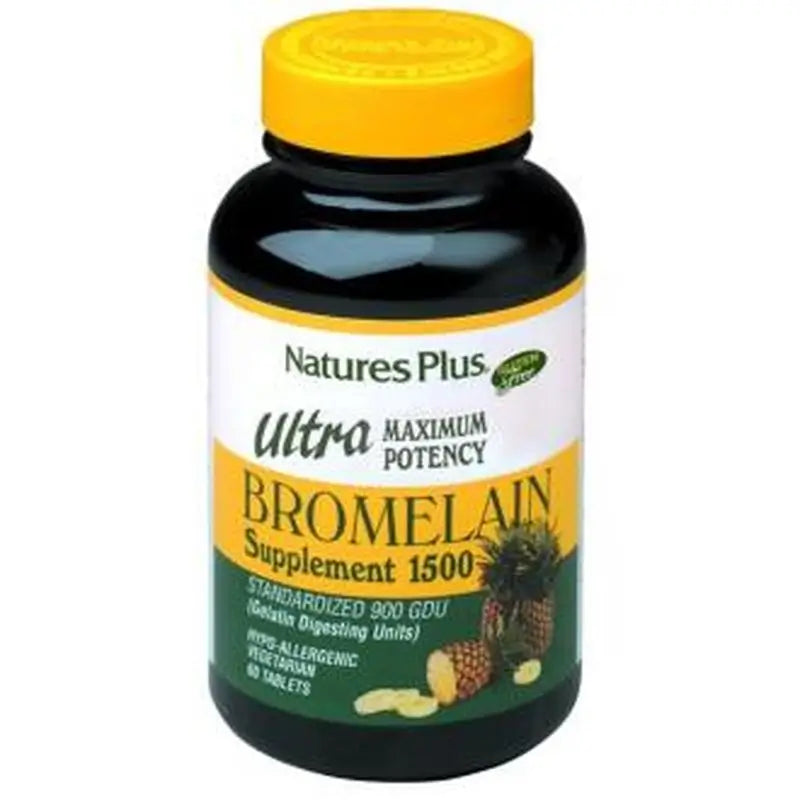 Natures Plus Ultra Bromelain 1500Mg. 60Comp.