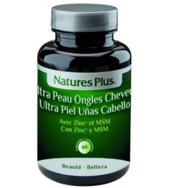 Natures Plus Ultra Skin Hair & Nails, 60 Tablets