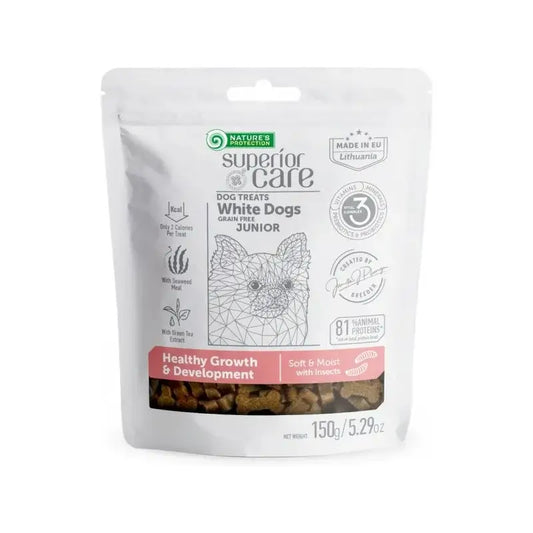 Natures Protection Sc White Dog Junior Croissance Développement Insecte 150 Gr