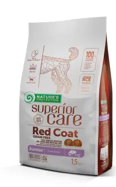 Natures Protection Superior Care Red Coat Grain Free Food For Small Salmon Puppies 1,5Kg