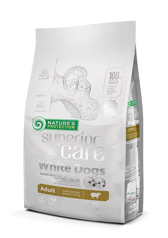 Natures Protection Superior Care White Dogs Adult Small Dogs & Mini Lamb 10Kg