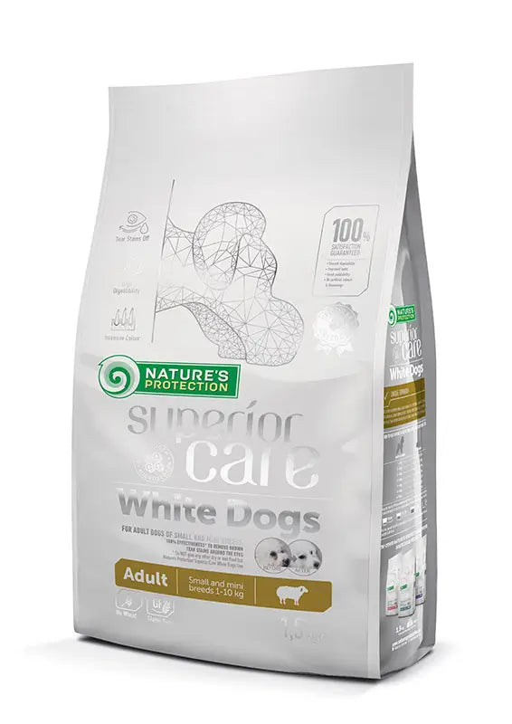 Natures Protection Superior Care White Dogs Adult Small Dog Food & Mini Lamb 1,5Kg