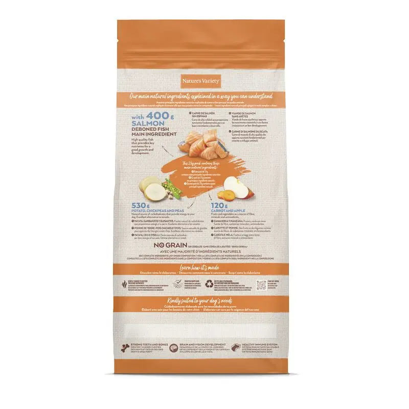 Nature's Variety Canin Puppy Puppy Original No Grain Salmon 2Kg, nourriture pour chien