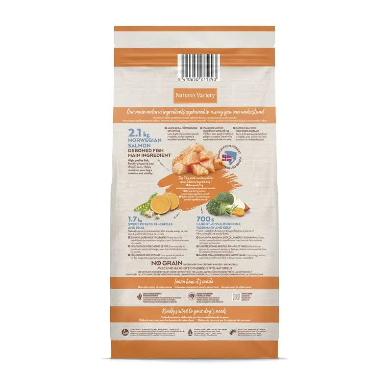 Nature's Variety Canine Adult Selected Mini Salmon, 7 kg, nourriture pour chiens
