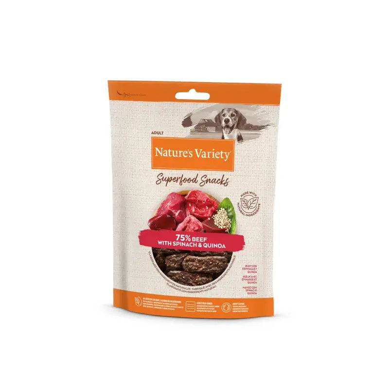 Nature's Variety Canine Adult Beef Snack, 8 x 85 g, snack pour chien, pour chiens