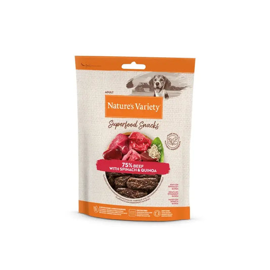 Nature's Variety Canine Adult Beef Snack, 8 x 85 g, snack pour chien, pour chiens