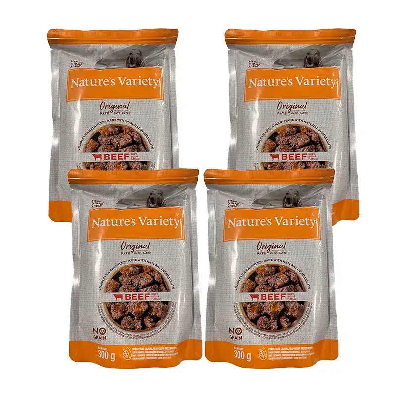 Nature's Variety Canine Original Adult Pate Med Max Pack 4X300Gr, nourriture humide pour chien