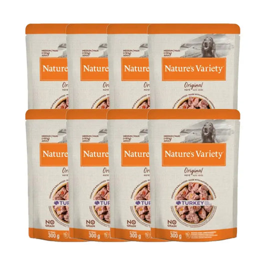 Nature'S Variety Canine Original Original Adult Pate Med Max Turkey, 8 x 300 g, wet dog food