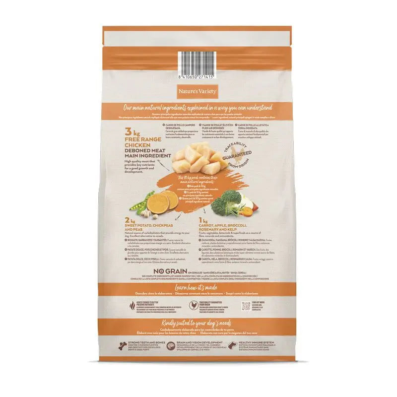 Nature's Variety Canine Puppy Puppy Selected Chicken, 10 kg, nourriture pour chiens