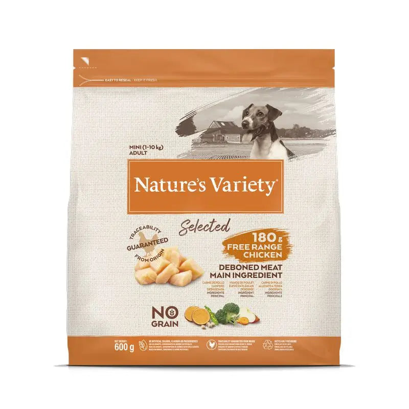 Nature'S Variety Canine Selected Adult Mini Pollo Campero 600Gr, dog food
