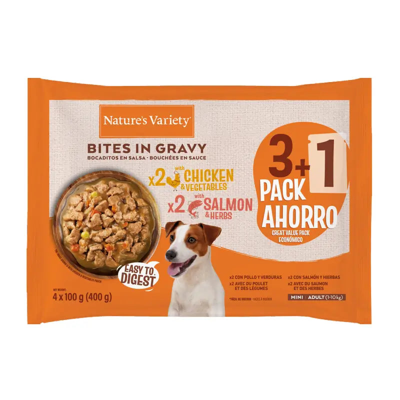 Nature'S Variety - Nourriture humide pour chiens, Mini, Flowpack, 400 g
