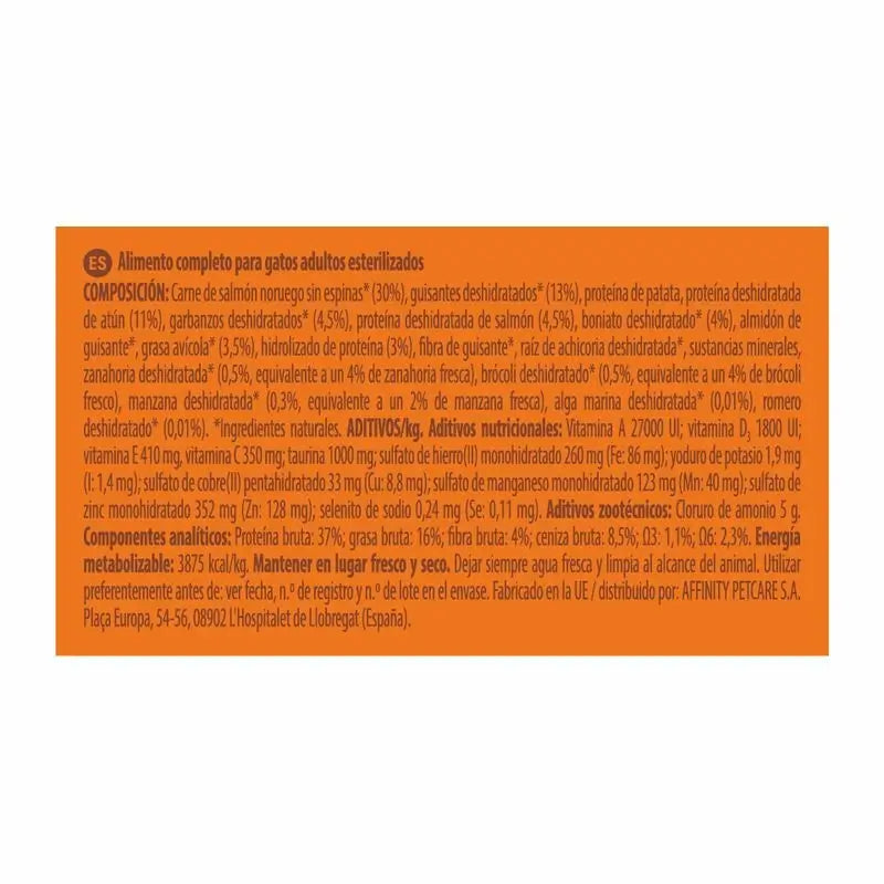 Nature's Variety Feline Adult Selected Sterilised Salmon 1,25Kg, nourriture pour chats