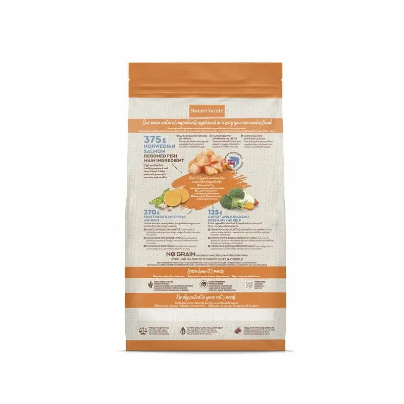 Nature'S Variety Feline Adult Selected Adult Sterilised Salmon 1,25Kg, cat food