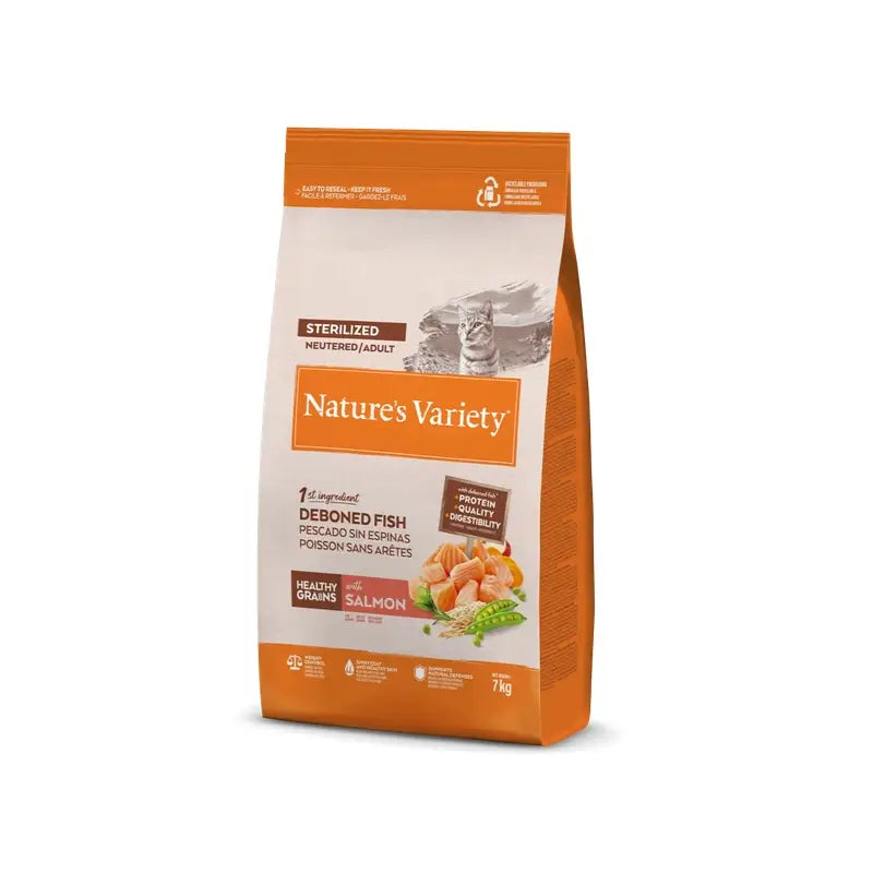 Nature's Variety Original Feline Adult Saumon stérilisé, 7 kg, croquettes pour chat