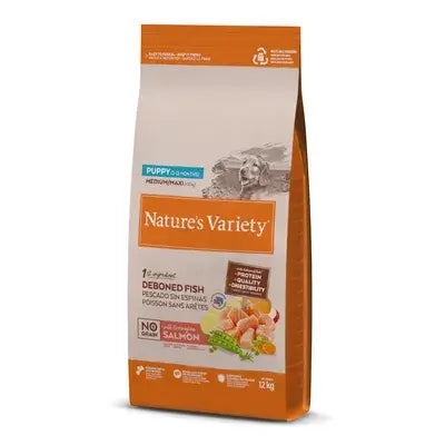 Nature's Variety Chiots Medium Atlantic Salmon Sans céréales 12 000 g