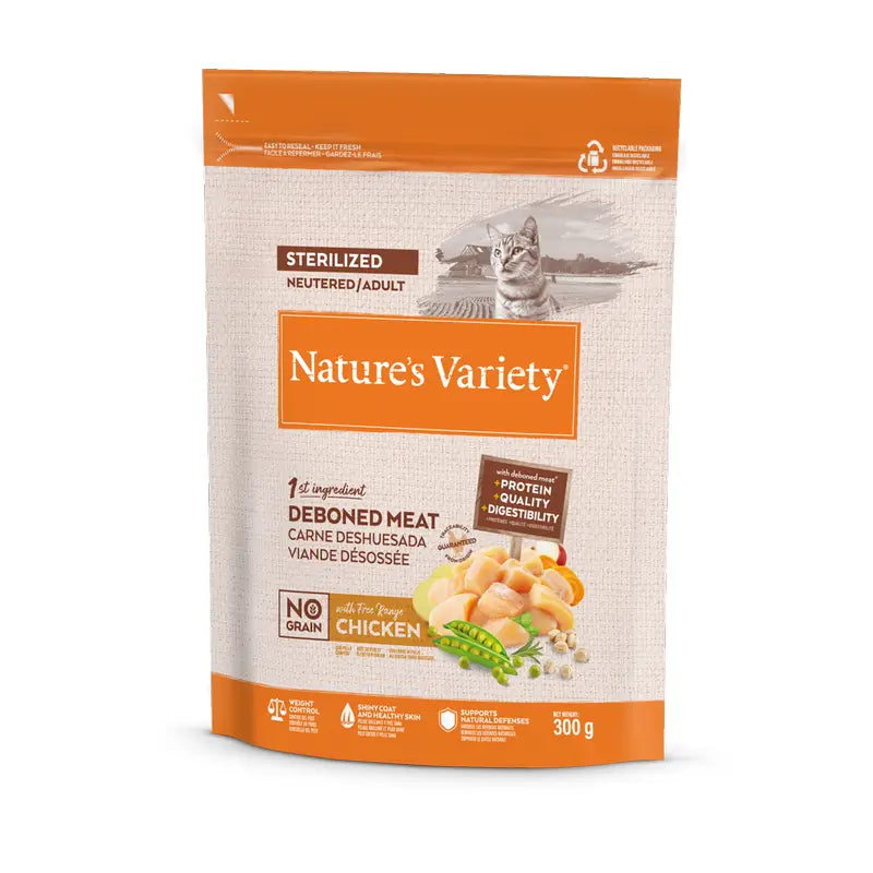Nature'S Variety Croquettes pour chats, au poulet, naturelles, 300 g
