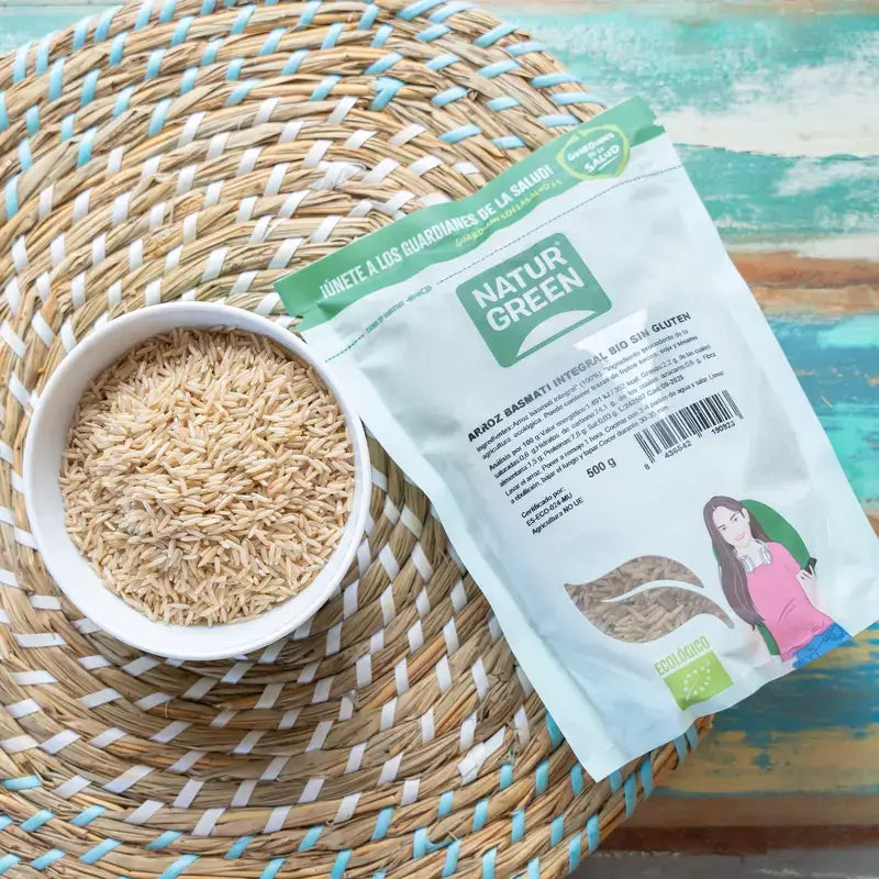 Naturgreen Riz Basmati Brun Biologique, 500 g
