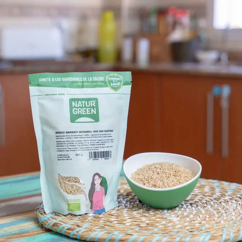 Naturgreen Riz Basmati Brun Biologique, 500 g