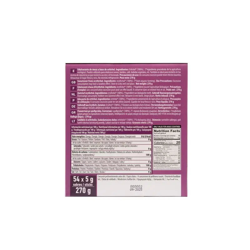 Naturgreen Bâtons d'érythritol Bio, 54x5 g