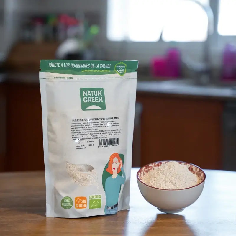 Naturgreen Flocons d'avoine complets sans gluten, 500 g