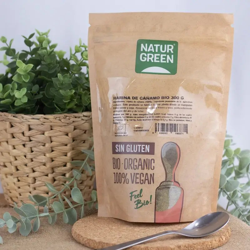 Farine de chanvre Naturgreen, 300 g