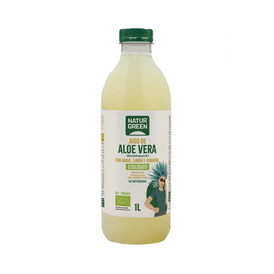 Naturgreen Aloe Vera Juice With Agave, Lemon And Ginger, 1 l