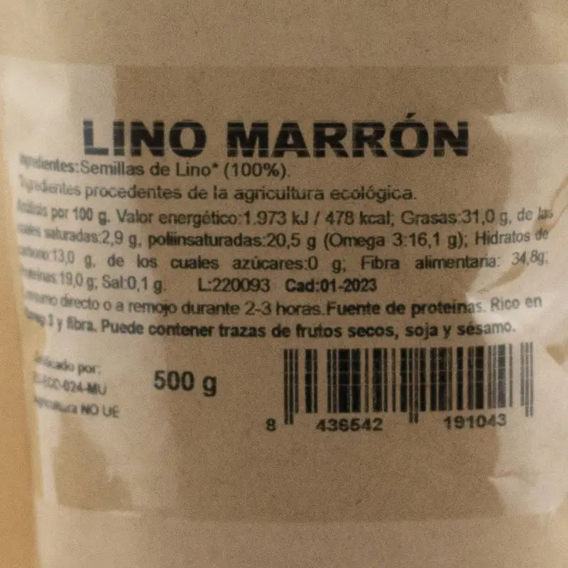 Naturgreen Lin brun Bio, 500 g