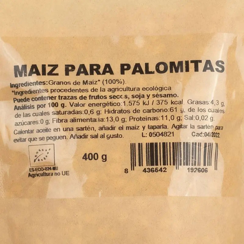 Naturgreen Popcorn Maïs Bio, 450 g