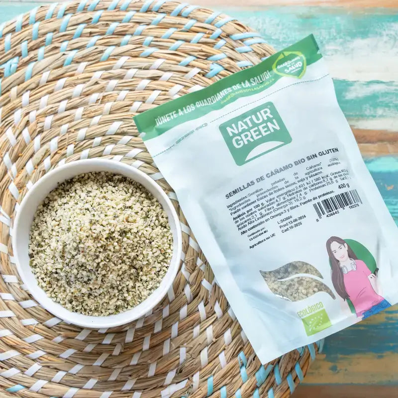 Naturgreen Graines de Chanvre Bio, 400 g