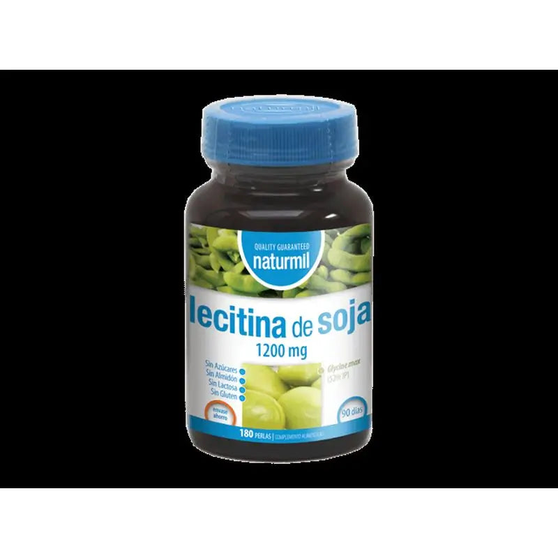 Naturmil Soy Lecithin , 180 pearls of 1200 mg