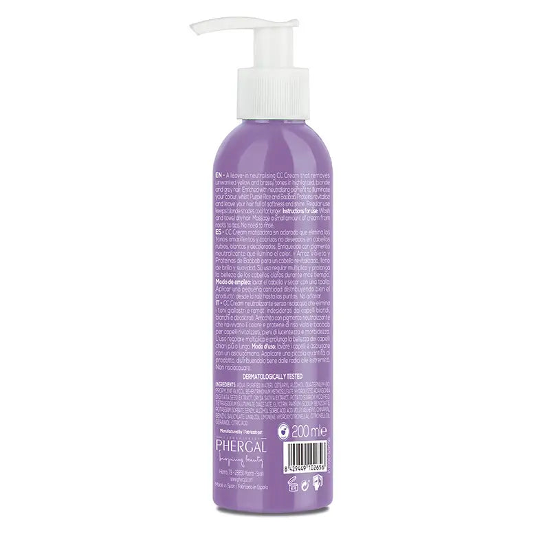 Naturtint Cc Cream Silver Violet Crème matifiante 200 Ml