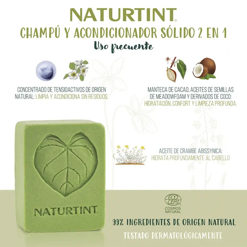 Naturtint Natural Shampooing Solide Usage Fréquent 75Gr