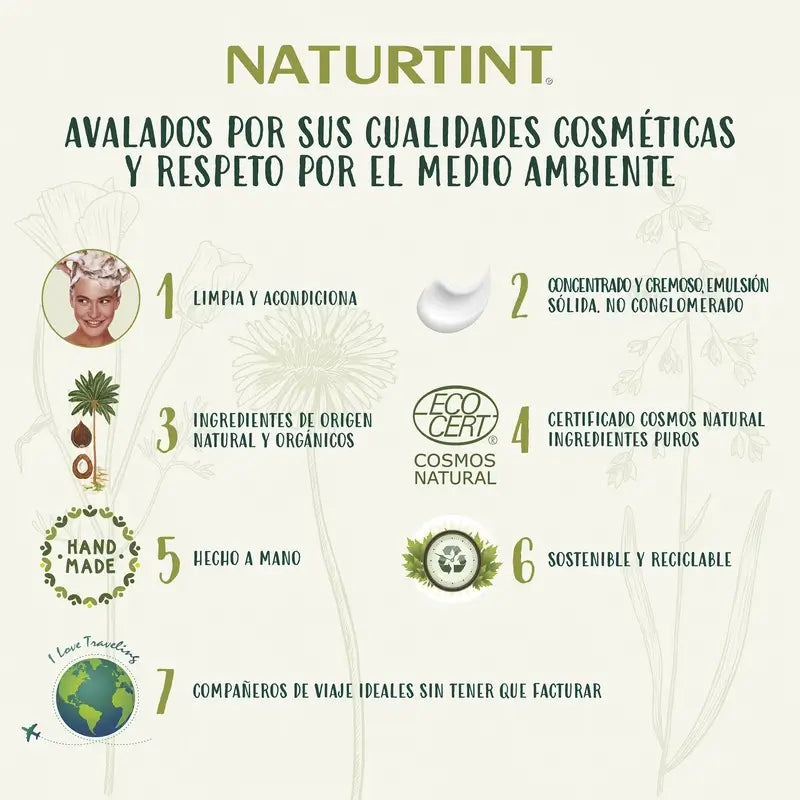Naturtint Natural Shampooing Solide Usage Fréquent 75Gr