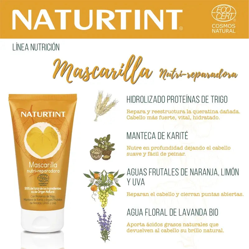 Naturtint Masque Nourrissant Réparateur Naturel 150 Ml