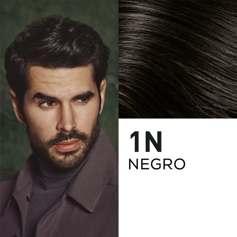 Naturtint Men Coloration permanente des cheveux et de la barbe pour hommes, sans ammoniaque 1N - Noir