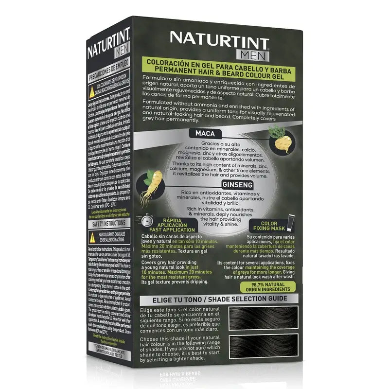 Naturtint Men Coloration permanente pour hommes 3N sans ammoniaque - Brun foncé
