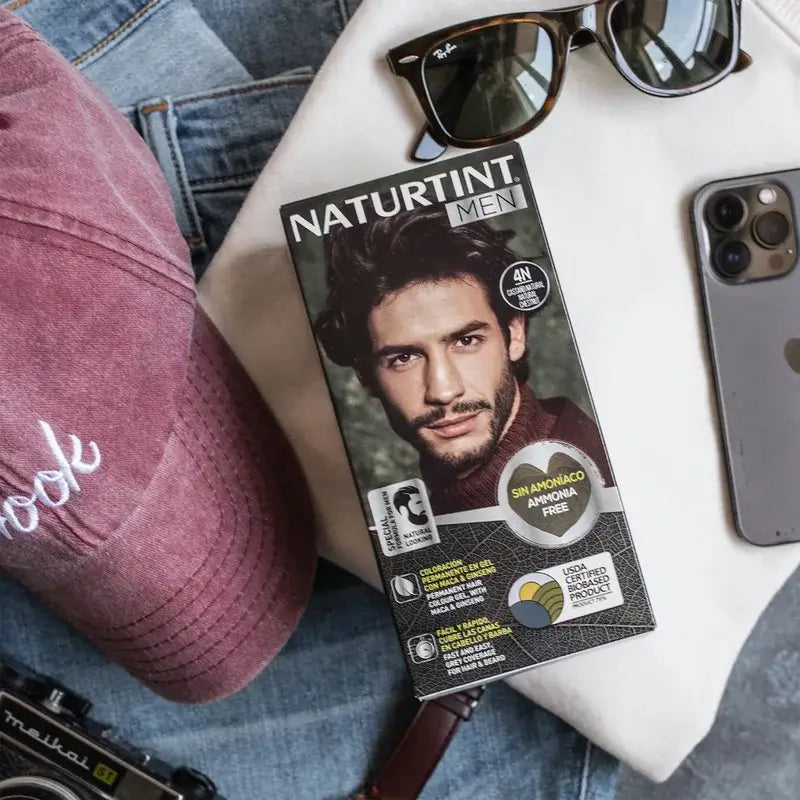 Naturtint Men Coloration permanente pour hommes 4N sans ammoniaque - Brun naturel