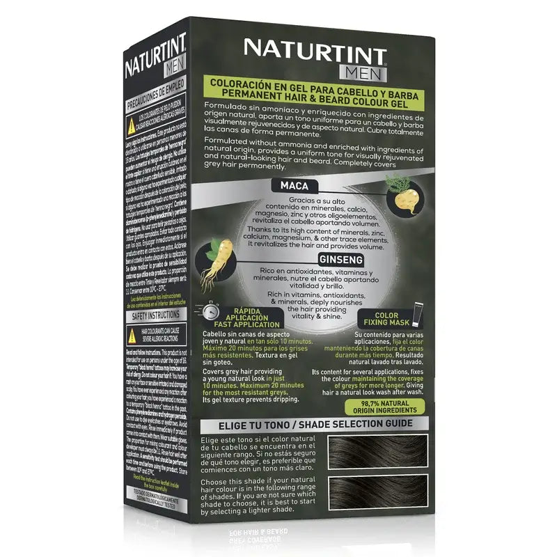 Naturtint Men Coloration permanente pour hommes 5N - Marron clair